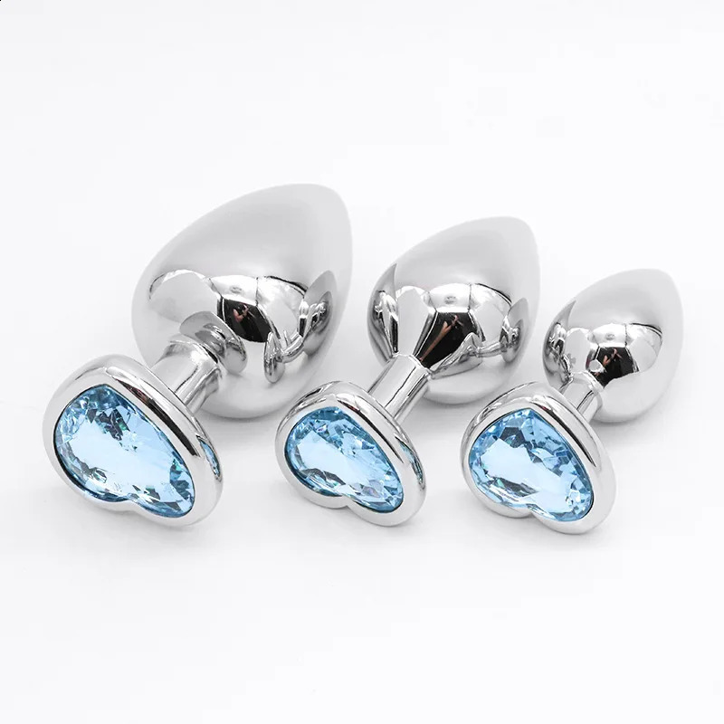 Combinaison de plug anal ensemble de 3 pièces pour jouets sexuels anaux en métal masculins et féminins insertion de stimulation des fesses outils