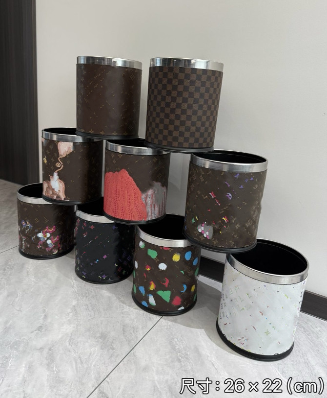 2026 New Commercial Rooms Dedicated Uncovered Trash Can Household High-End Light Luxury Hotel Living Room Toilet Office Free Shipping
