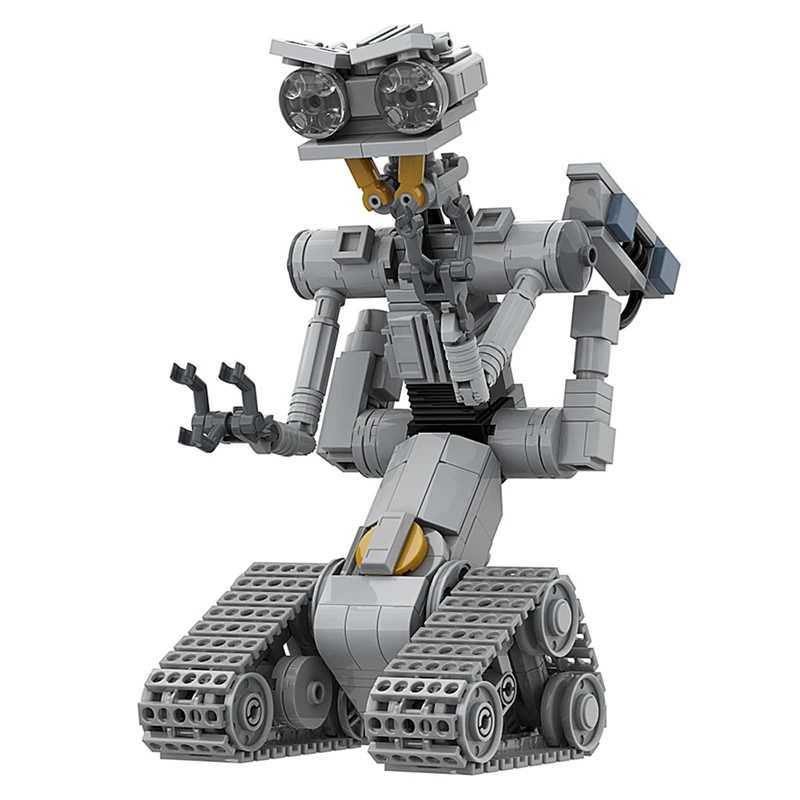 MOC Movie Shorted-Circuits Military Emotional Robot Building Block Set for Astroed Robots Johnnyed 5 Model Brick Toy KIds GiftC250206-image-1043677579