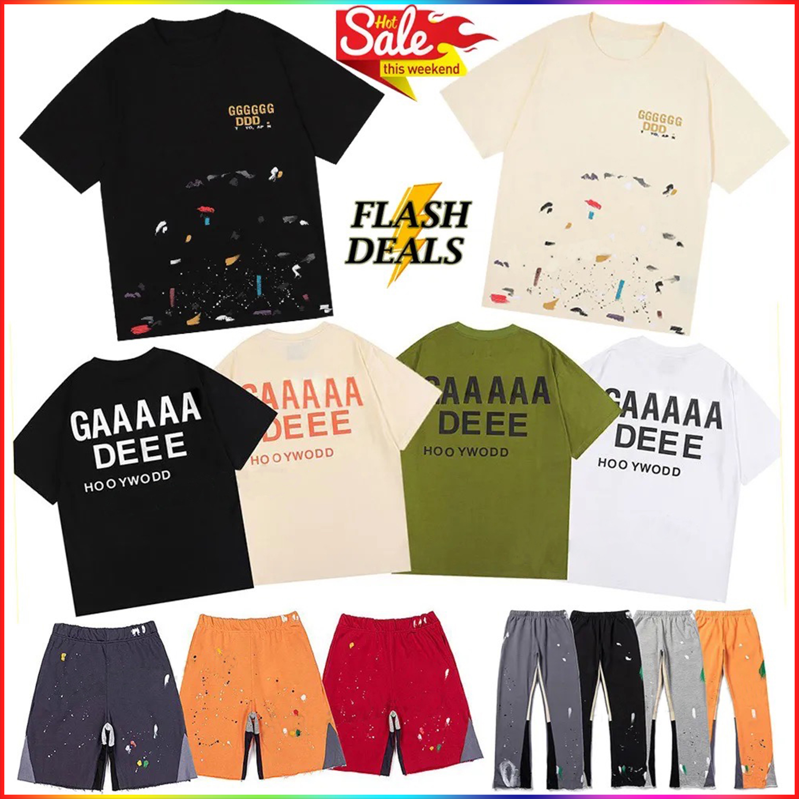 5A Designer T Shirt Men Graffiti printing Shirt 2025 Designer Man gallerydepth sweatpants Luxurys Letters Printed gallerydepth T-Shirt Casual Str-image-972349026