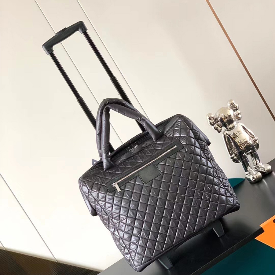 designer luggage luxury suitcase dual use of pull rod handheld nylon fabric pull along suitcases small suitcase with a pull rod-image-1043662370