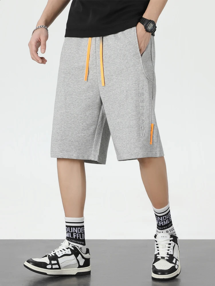 Summer Baggy Sweatshorts Men Hip Hop Streetwear Loose Jogger Short Men Straight Cotton Casual Shorts Plus Size 6XL 7XL 8XL 250206