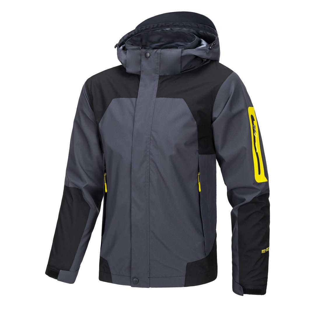 Hardshell jacket for men thin outdoor windproof waterproof hooded couple mountaineering jacket W240924