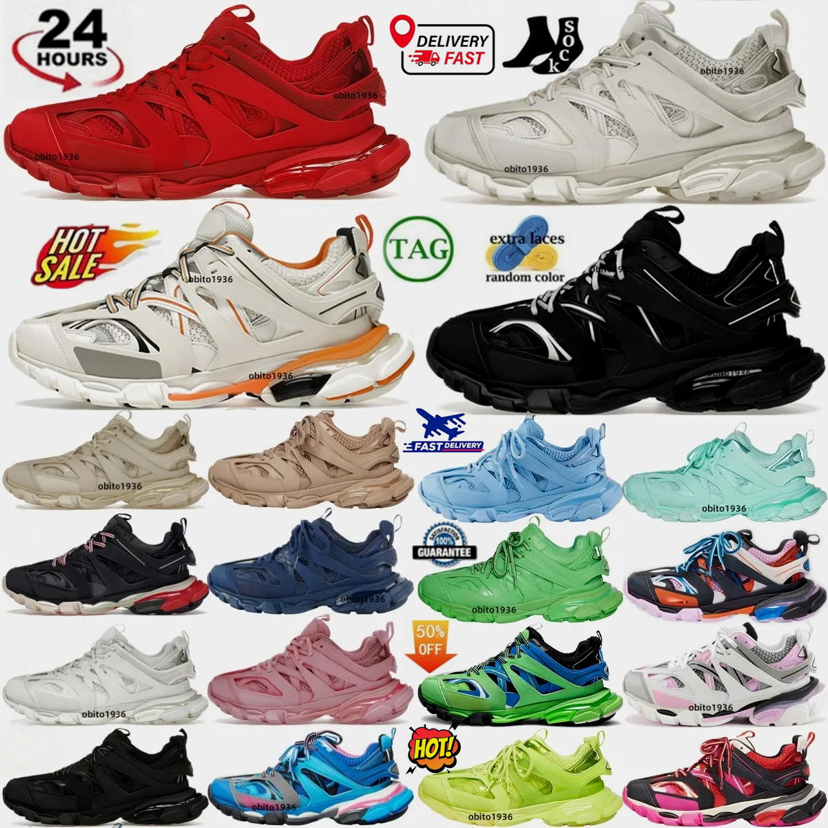 Designer Track Trainer 3.0 Shoes Mens tracks Sneakers 3 Womens Blue Trainers Sneaker Red Black White Orange Free Silver Multi Pink Grey Light Yellow