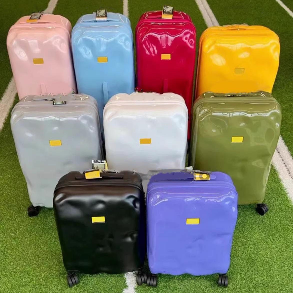 Designer PC Carry-on Suitcase Luggage crash Anti fall Luxury Boxes Trolley Case trend Travel Bag high-capacity Suitcases Boarding Case-image-1043914911