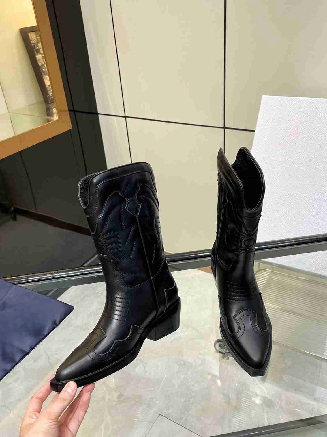 designer boots for men women boot triple black leather over the knee low top oxford bottom ankle classic booties outdoor warm boots-image-1043937908