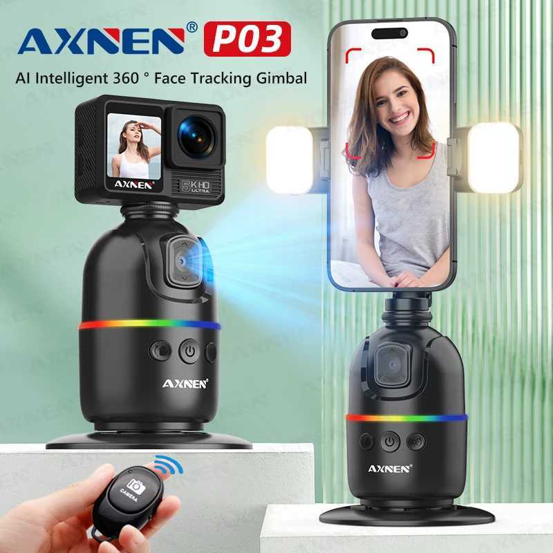 Sports Action Video Cameras Intelligent automatic facial tracking desktop AI universal joint suitable for smartphones and action cameras 360 degr-image-1043952100