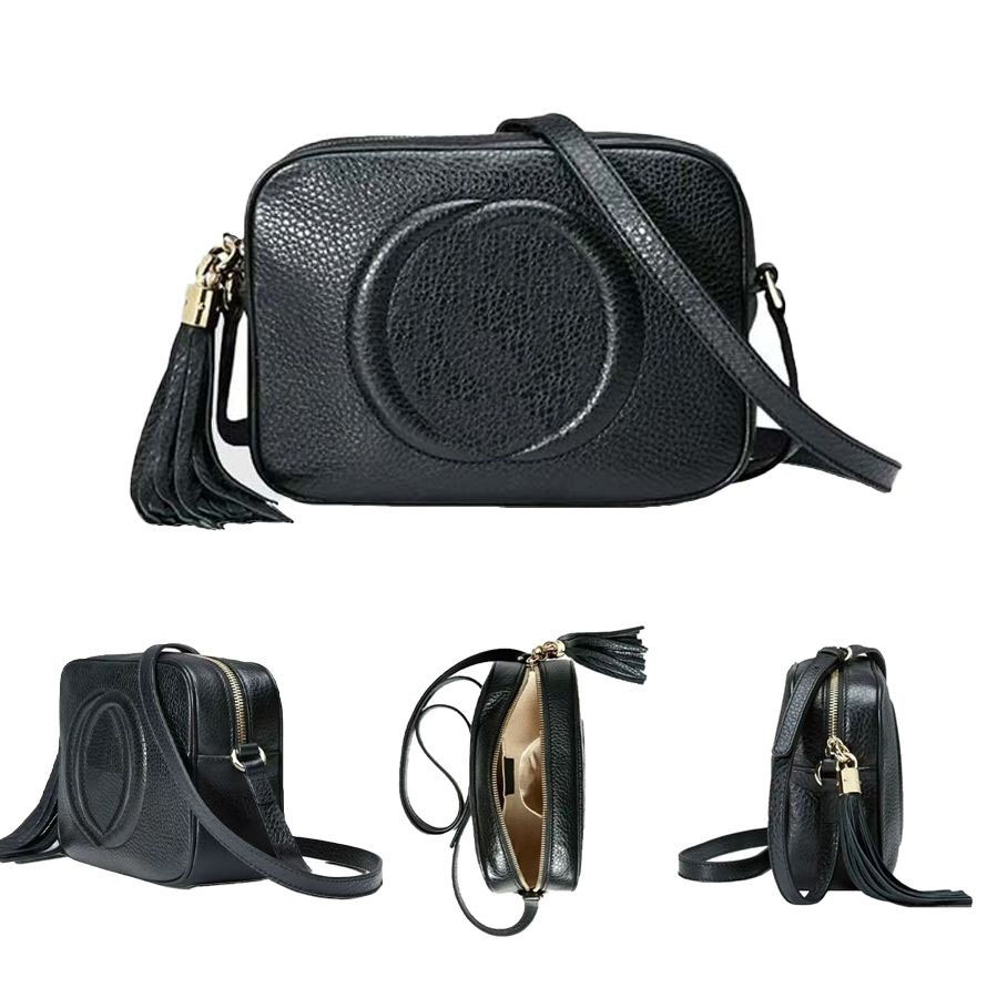 Designer bag Soho Embossed Tassel Camera Bag Supreme Canvas Metal Horsebit Buckle Adjustable Shoulder Strap Women's Shoulder Crossbody Bag D-image-919096914