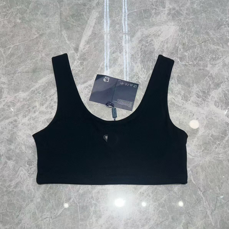 designer tank tops top fashion trendy sexy high quality embroidery sleeveless cotton wide shoulder camisole shirt