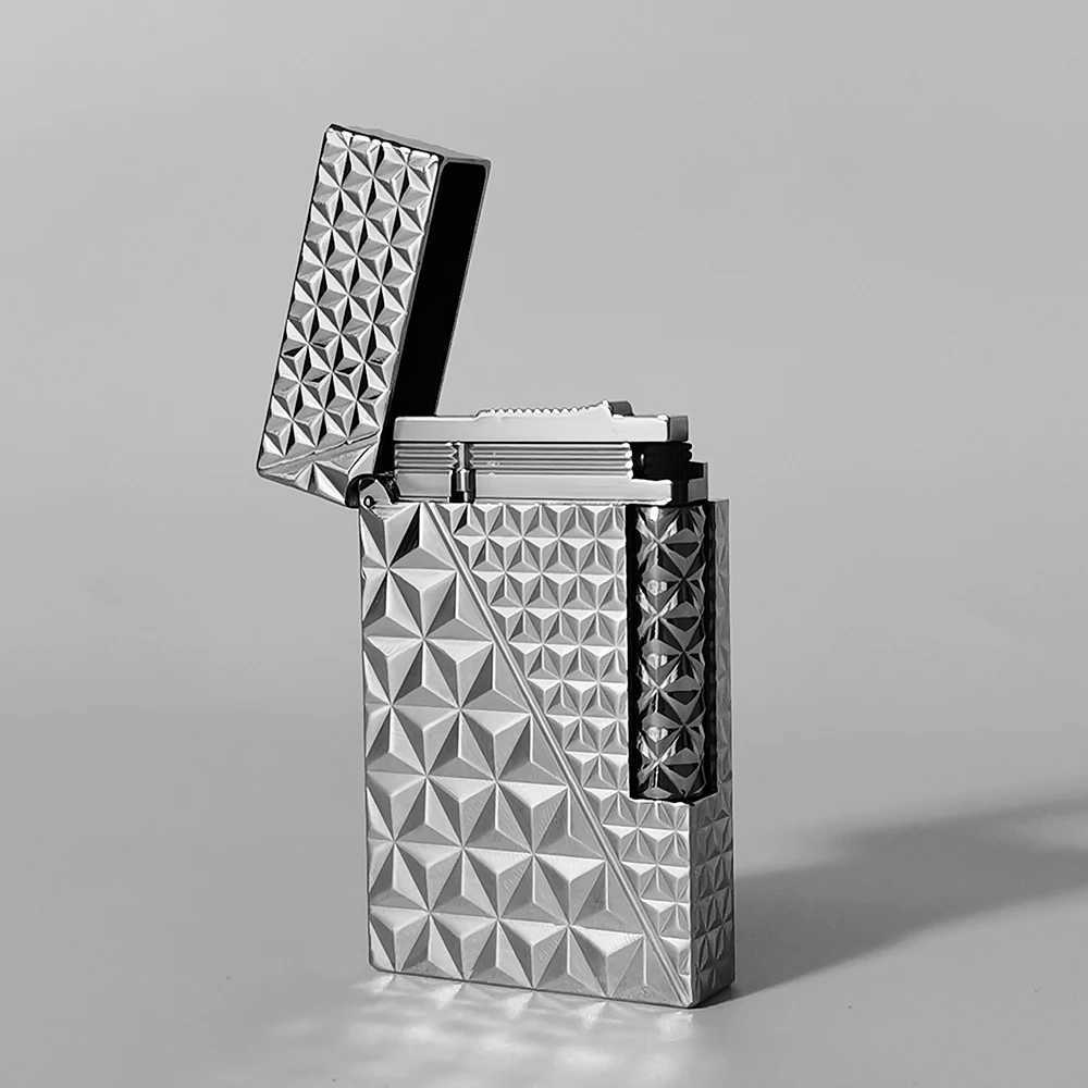 Unique JTD Dunant Lighters Rhbic E Open Sound Gas Lighter Fashionable Outdoor Cigar Gadgets Birthday Gift for Father Y250210-image-1044123750