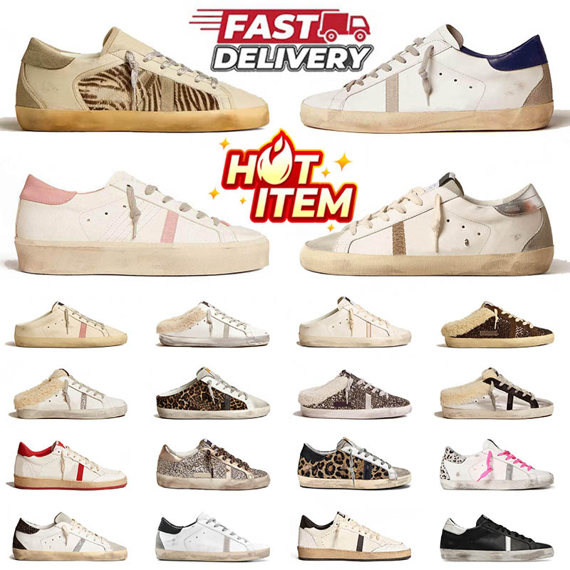 Hommes chauds Femmes Designer de mode Chaussures Super-star Cuir Marche sale Vieux Hommes Nappa Caoutchouc Moquettes Dh gate Étoiles Trainers Sne