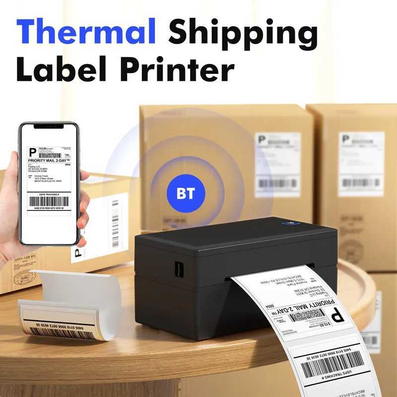 Wireless Thermal Label Printer for Shipping Bluetooth Compatible with iOS Android Mac and Windows Q250930-image-1077868580