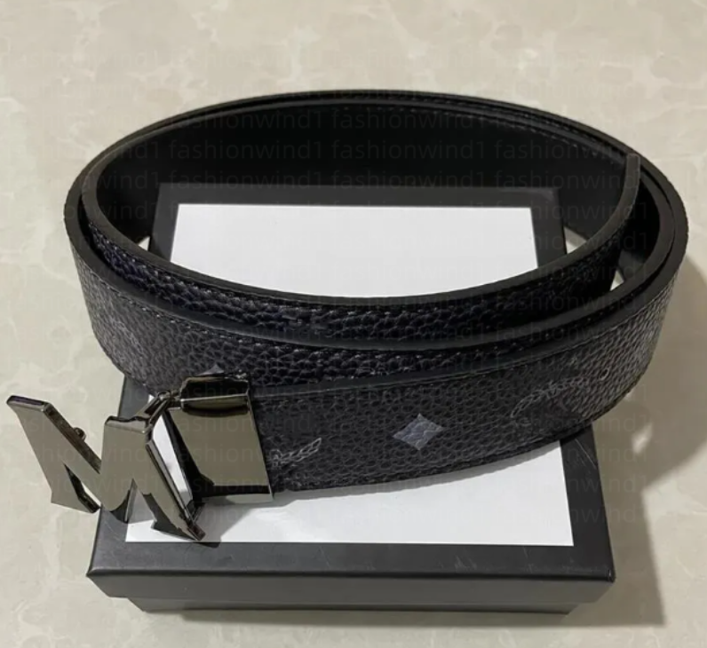 Designer mens belt classic Genuine Leather men belts causal metal smooth letter buckle man designer wirstband multiple styles optional width 3.3cm s