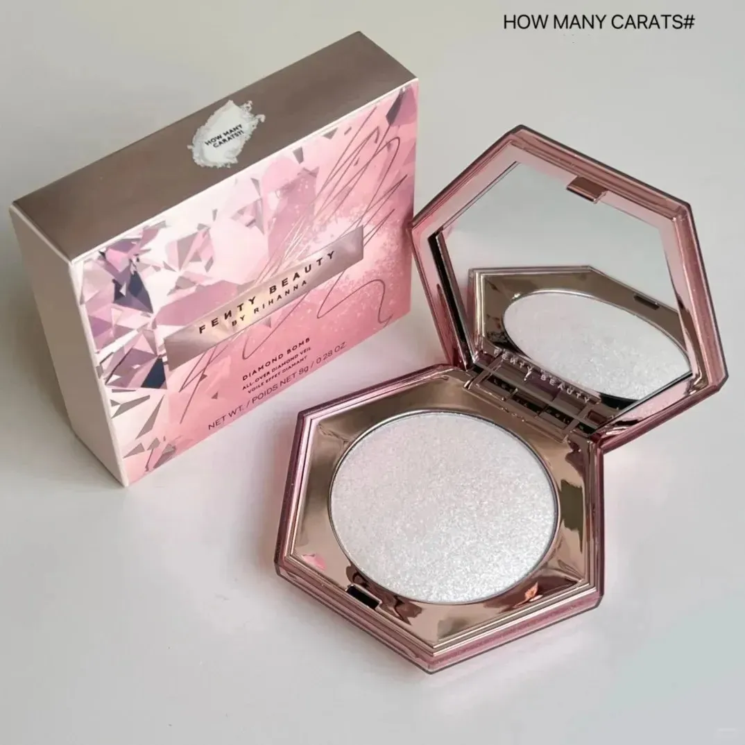 Fashion Makeup Highlighter 8g Beauty Highlighters Bronzers Face Powder Plaette How Many Carats Rose Rave Diamond Highlighters Brand Shimmer Cosmetic
