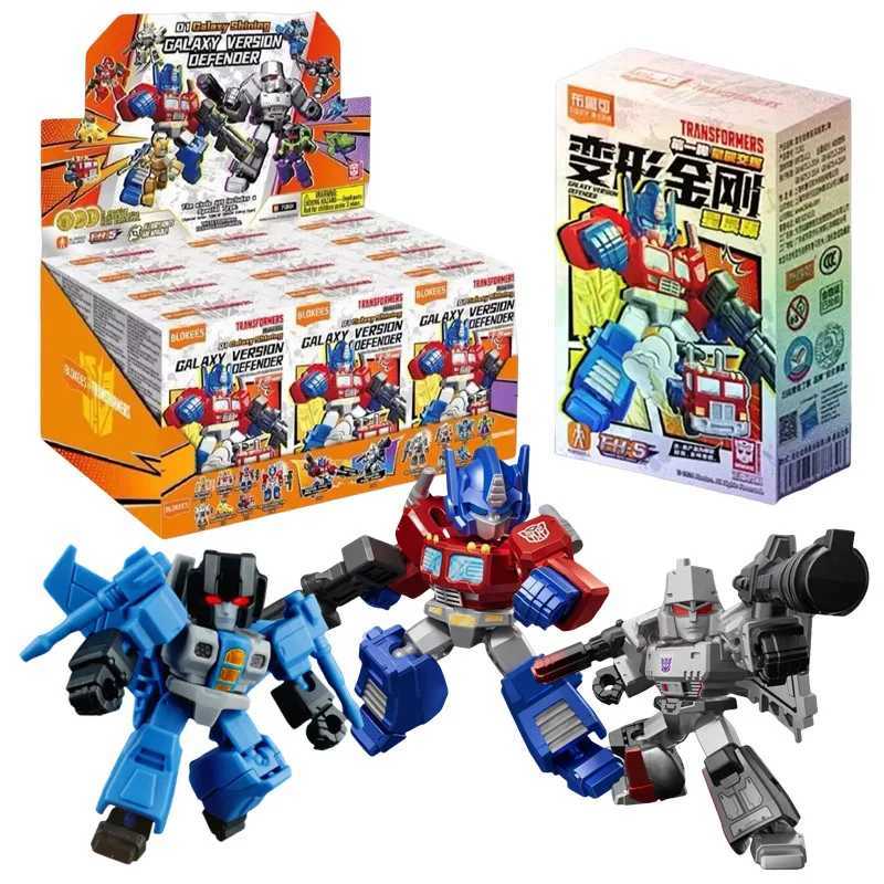 1/12Pcs Mini Transformer 5.5cm bumblebee Megatron Thundercracker Robot Action Figure building block Splicing toys C251203-image-1044441292