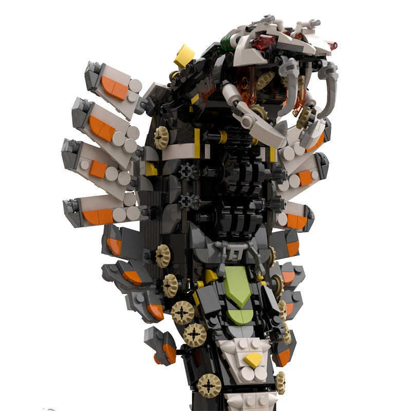 Game Horizon Slitherfang Snake Monster Building Block Kit Zero Figure Thunder Beast hine Brick Model Toy DIY Kids Toy Gift Z250310-image-1048190014