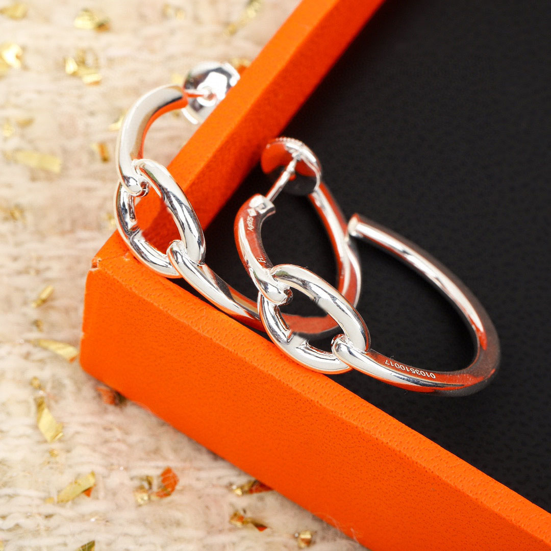 2026 Luxury quality charm Large size drop earring in silver color S925 silver have stamp PS6063A