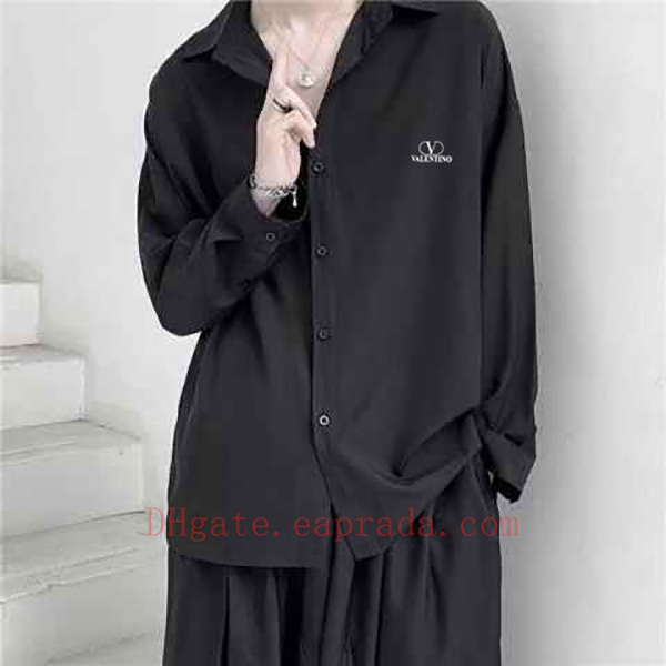 mens dress shirt luxury designer printed brands men casual long sleeve shirt itlay summer spring autumn button shirt xs-8xl oversized work shirt for