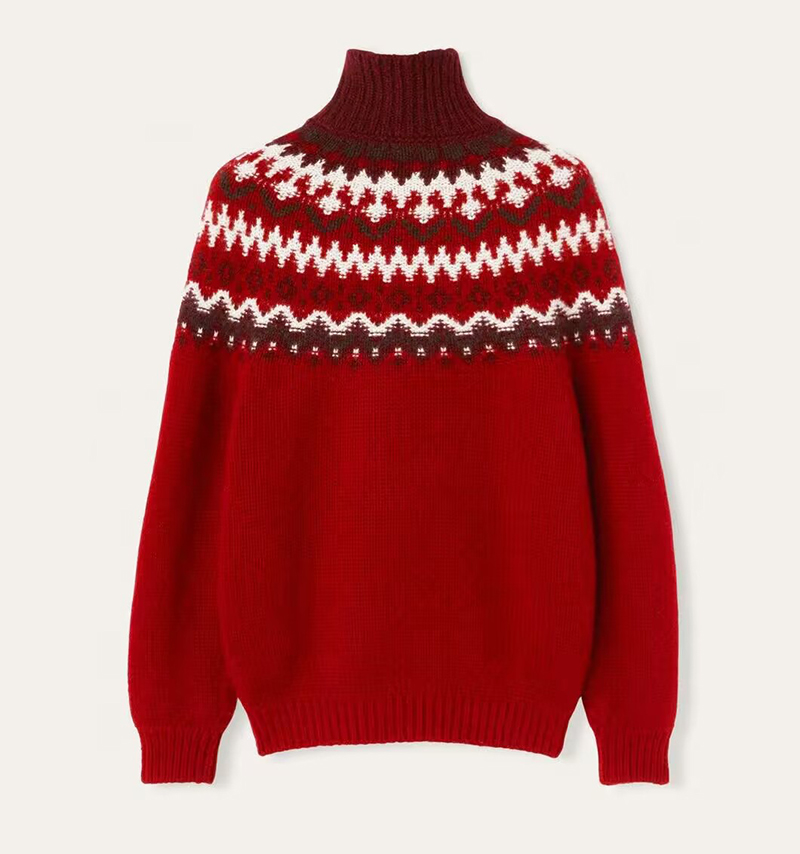 2024 Autumn Winter Alpe Pile Sweater Loose Casual Sweatshirt Top Women Long Sleeve Fashion Pullover Oversized All-match Jumper Red And White