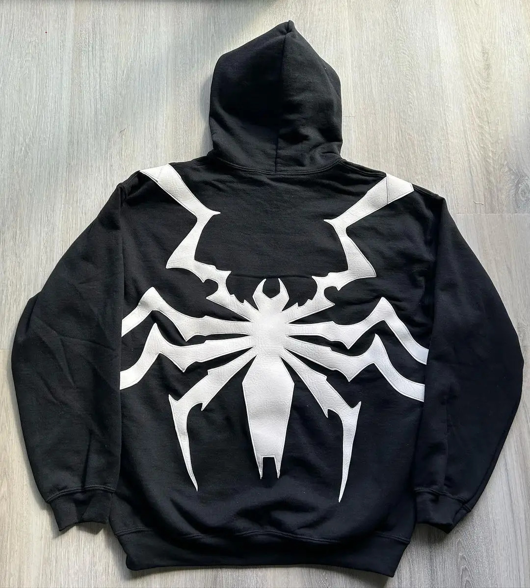 European and American autumn and winter street trends spider American printed mens and womens hoodies 250210