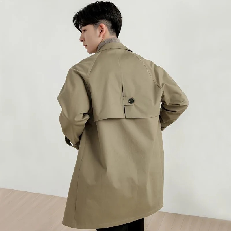 Fashion Coat Men Mid-length Jacket Autumn Winter Thickened Warm Windbreak Korean Version Casual Versatile Handsome Overcoat 250214BJ
