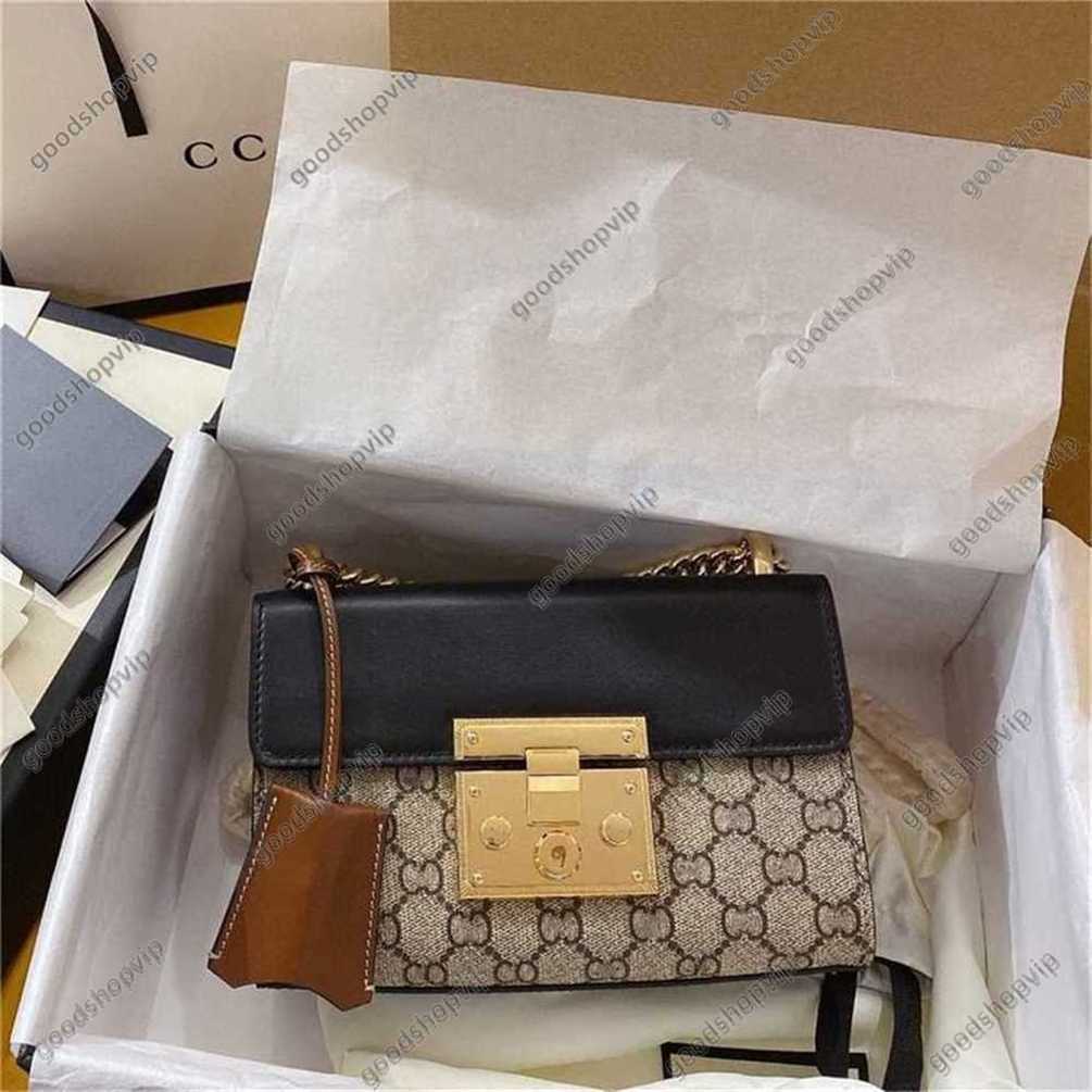 Sacs à main de créateurs Top PursesNew Cool Qi Fashion Polyvalent Padlock Series Femmes Boucle de verrouillage Chaîne à bandoulière unique Ventes