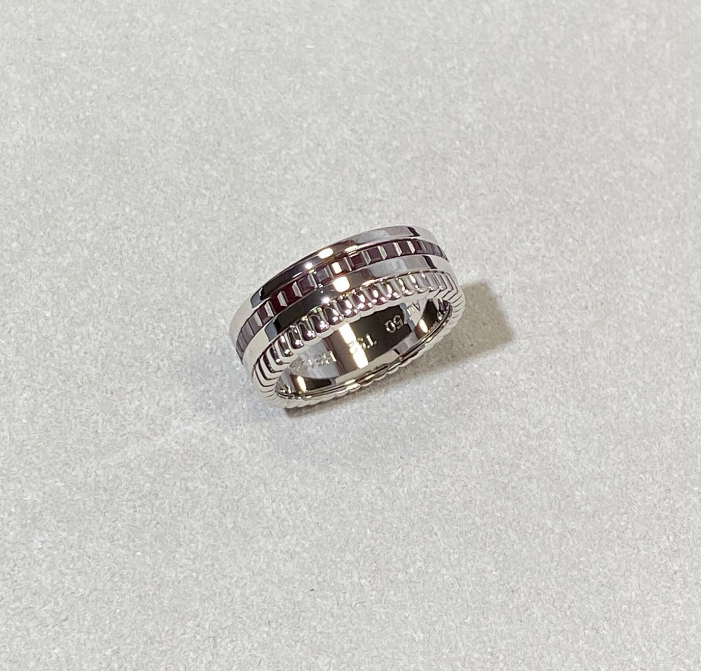 2026 Luxury quality charm punk band ring with coffee color in silver plated have stamp special design size 5 6 7 8 9 10 PS6069A