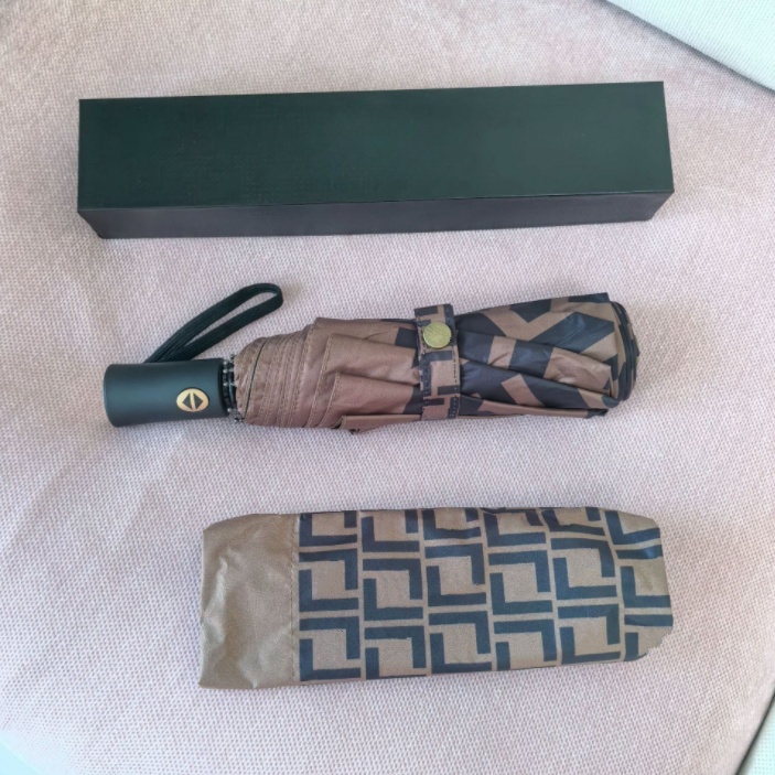 hot Fashion retro outdoor sunshade fully automatic designer rain dual-use umbrella UV and sun protection gift box M260303-image-1096023682