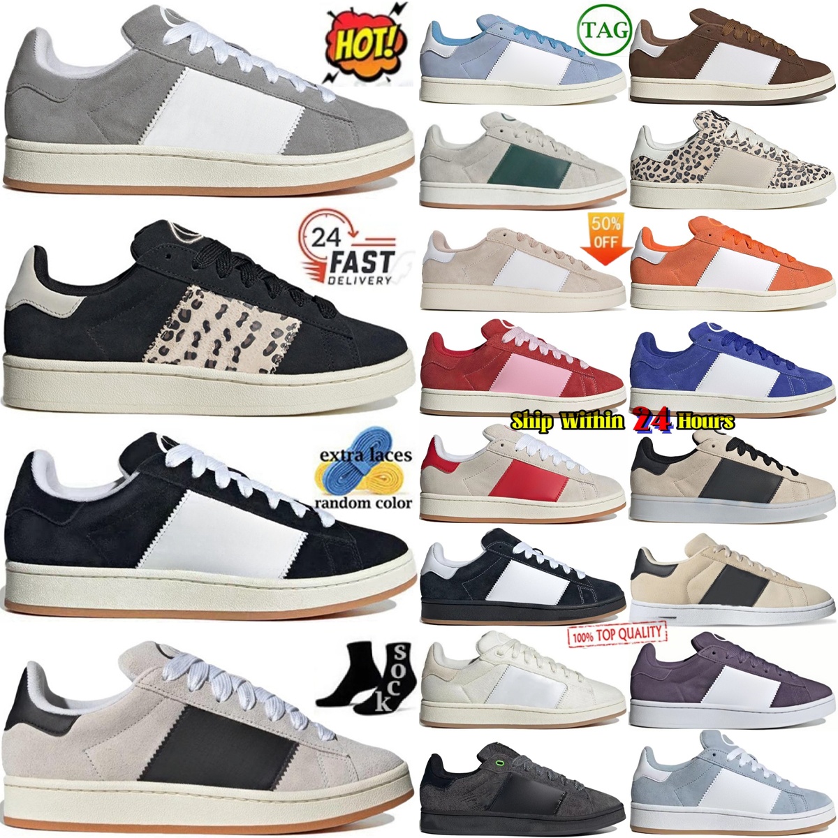 campuses campas 00 00s shoes womens mens sneaker shoe sneakers trainers Core Black Cloud Leopard Better Scarlet Pink Grey White gum Dark Green Fu-image-971864484