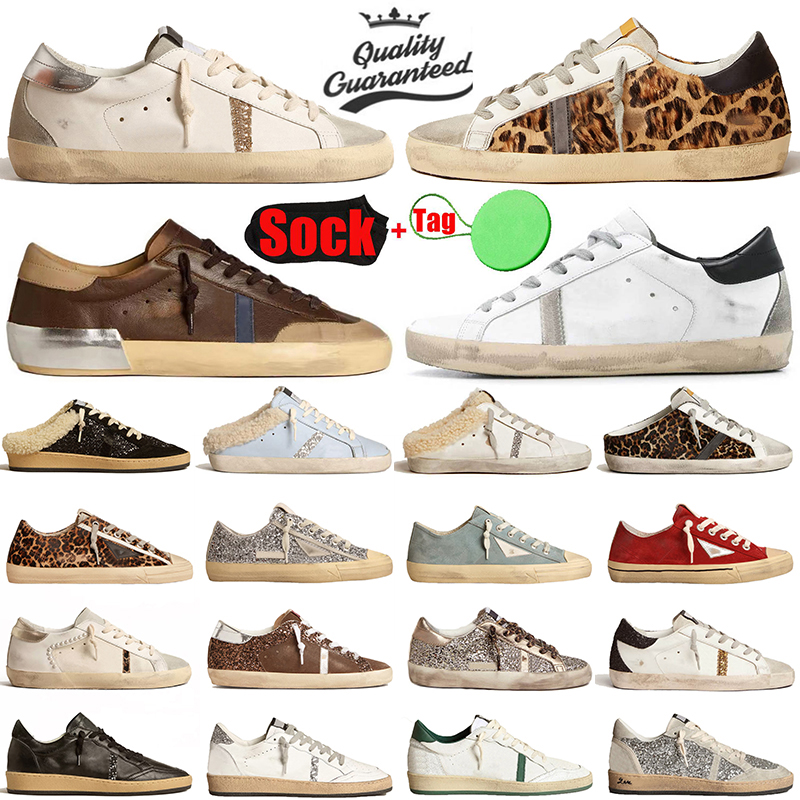Golden Goose Super-Star Italie Marque Femmes Sneakers Super Star Chaussures Luxe Golden Sequin Classique Blanc BLANC DO-Vieux Sale Designer homme