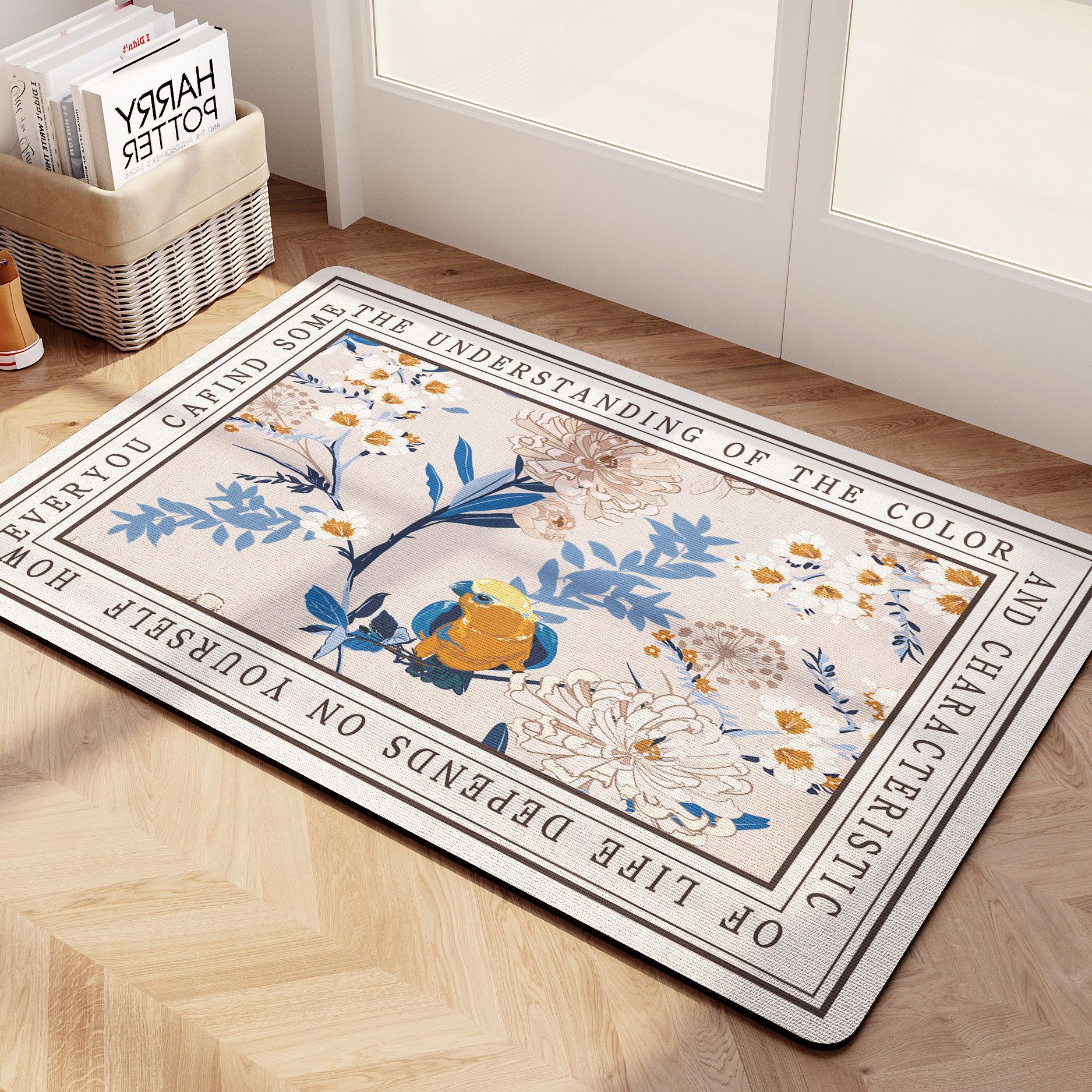 Bathroom Door Step Mat Water-absorbing Quick-drying Easy-to-clean Carpet Soft Floor Mat Toilet Anti-slip Mat Bathroom-image-1100819395