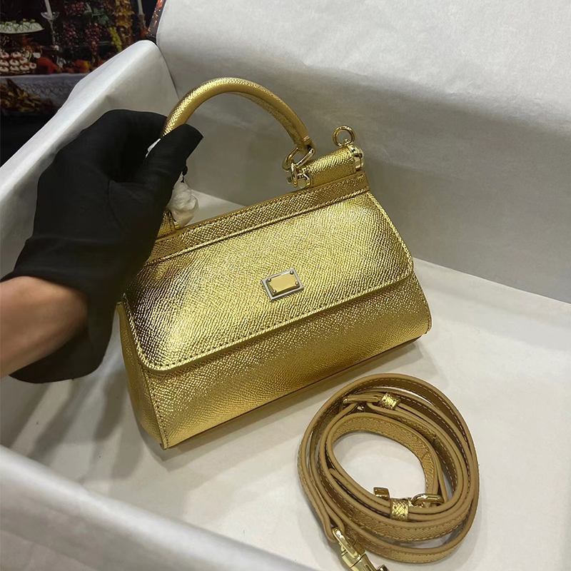 Designer purse Mirror Quality mini Sicily bag Women Designer Handbag Top Handle Flap Genuine Leather Womens Bag Cross Body Daily commuting Versatile