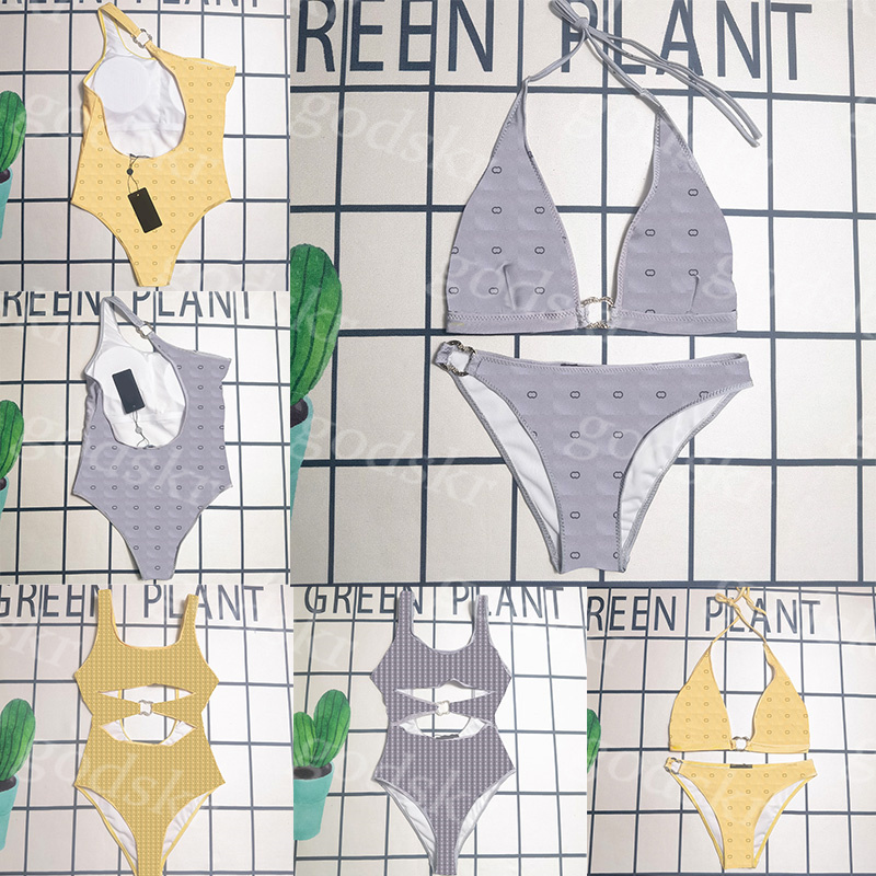 Sexy Beach Bikini Womens One Shoulder One Piece Swimsuit Deep V Neck Halter Swim Suit Summer Vacation Surfing-image-835508915