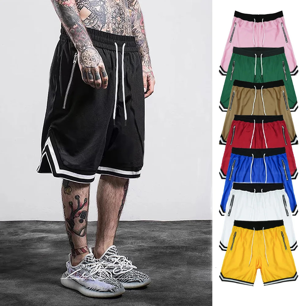 Pantaloncini da basket sportivi da uomo Mesh palestra a secco rapido per estate joggers pantaloni corti traspiranti scantesimi 250214z