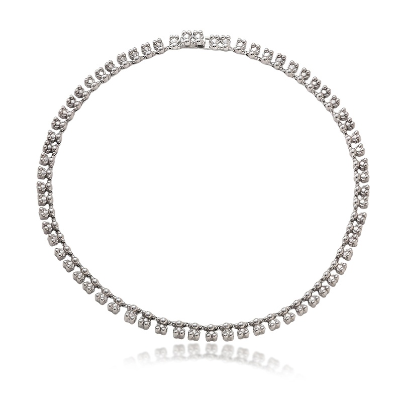 New Fashion Women Silver Gold Stainless Steel Bear Letter Round Many Animal Pendant Necklace Sets Jewelry-image-1045050861