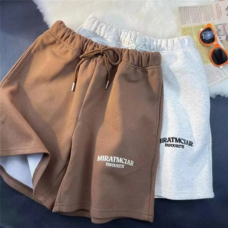 Summer casual fashion sports shorts street mens minimalism beach embroidered cotton with letters 250218