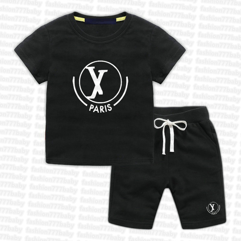 En stock 2 à 10 ans Fashion Kids 100% coton T-shirt Pantal
