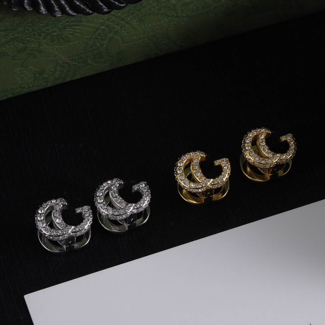 Gold Stud Earrings Designer For Women fashion diamond G jewelry earrings ladies personalized jewelry