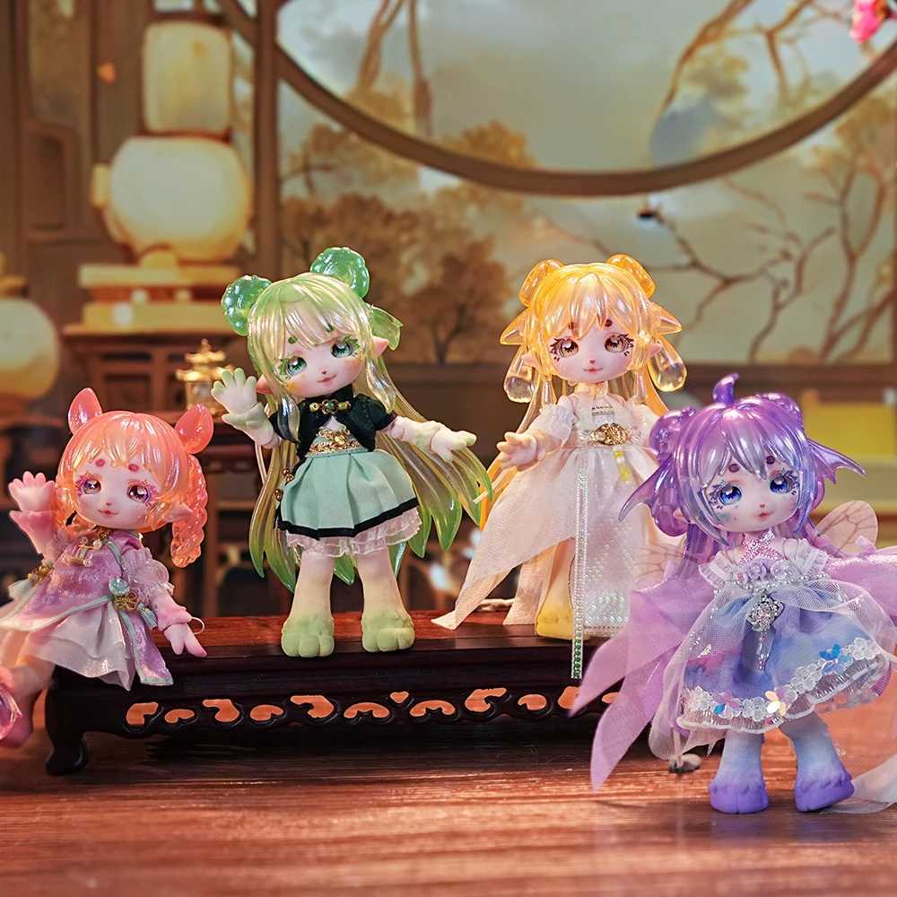 DBS MAYTREE 14cm Ancient Beast Doll Spring Forest Series OB11 Doll BJD Series Animal Sle Kaii Toy Surprise Blind Box W250219-image-1045295678
