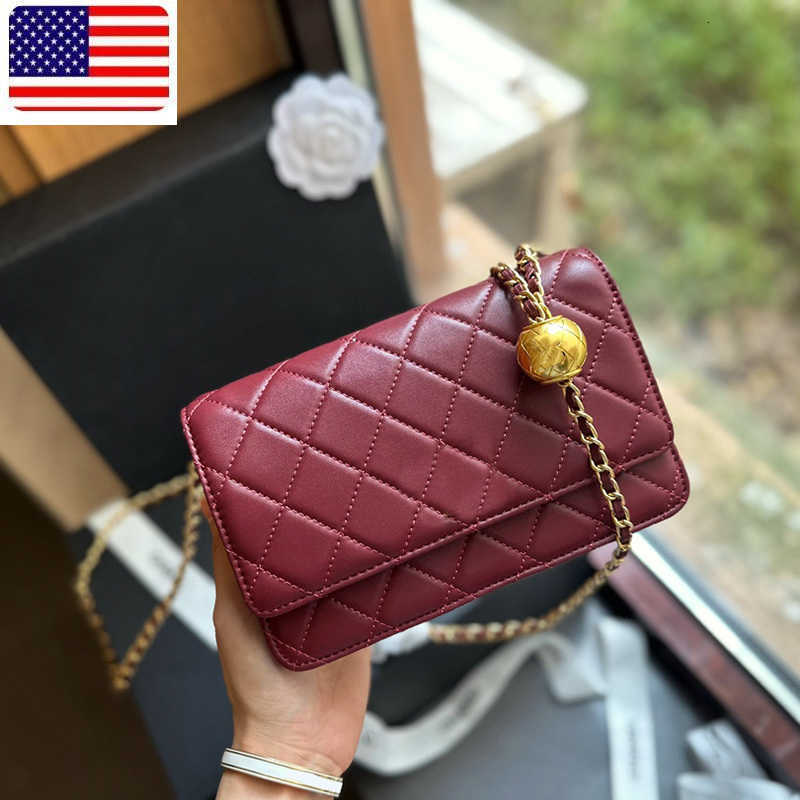 Designer Bag Luxury Wallets Womens Woc Crush Gold Ball Wallet on Chain Bags Metal Hardware Crossbody Shoulder Handbags Card Holder Multi Pochette Pu