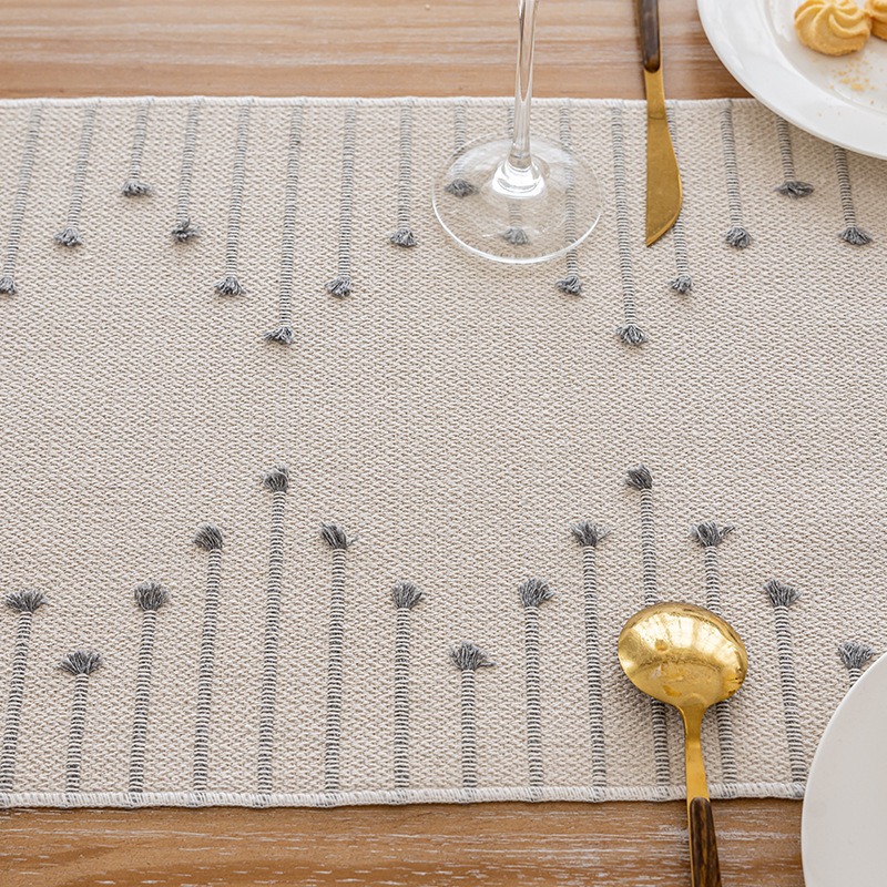 Table Flag Tea Flag Cloth Simple High-end Dining Table Cloth Fabric Tablecloth-image-1045540355