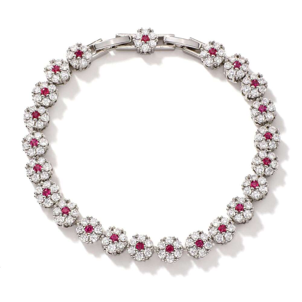 Trèfle pour hommes et femmes bijoux de créateur fleur ronde Moissanite bijoux transfrontaliers Bracelet pour femme accessoires de main avancés ca