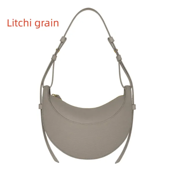 Designer Bags Cyme Half Moon Smooth Shoulder Tote Underarm Fashion Women Cross Body Bag Mini Purse Textured Leather Hobo Bag