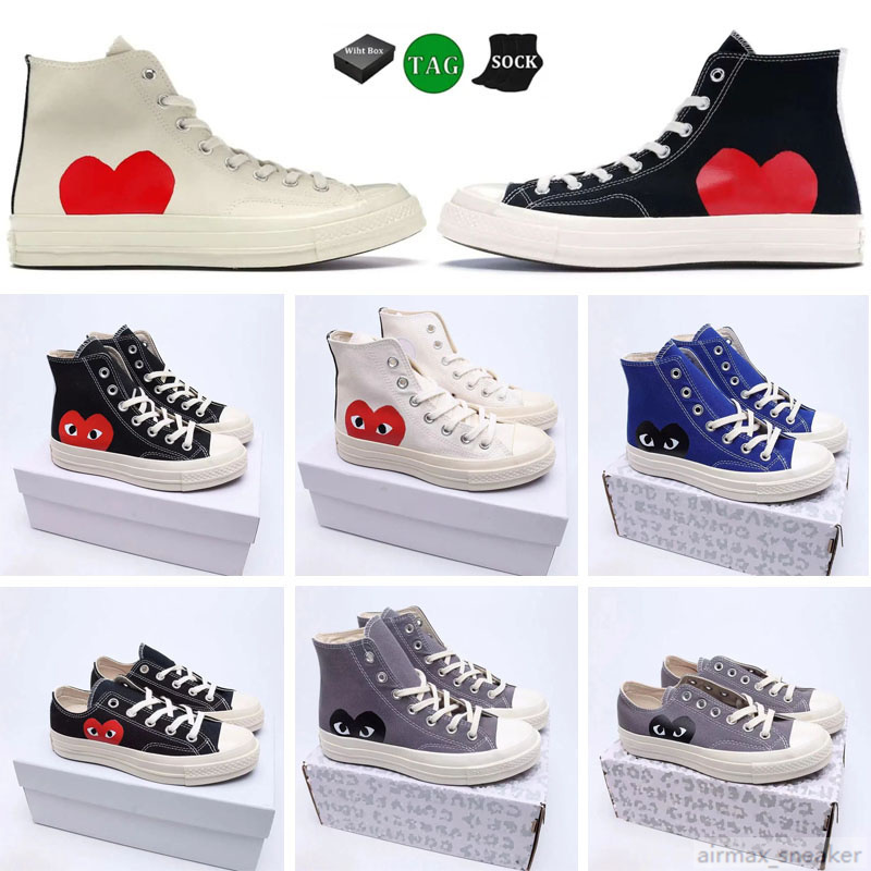2025 design Play stares casual Shoes Classic 1970s Big Eyes platform Hi Reconstructed Slam Jam chuck Triple White High Low Mens Canvas Women Sport S