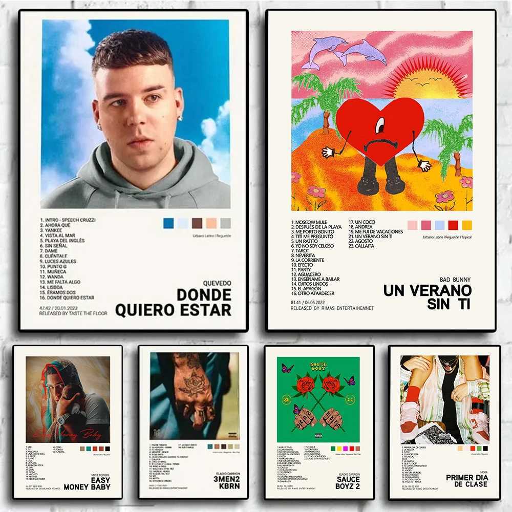Nordic rapper Qudo poster aesthetics Mora Feid Ela Carrion Rauw janDro sic album canvas printing wall art he decorates Y250218-image-1045671617
