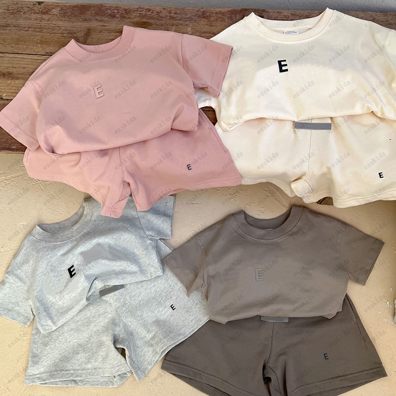 Baby Kids Designer Summer T-shirts Set Shorts Boys Girls Clothes Sets Kid Luxury Tshirts Tracksuit Children Outfits Short Sleeve Shirt Sportsuits