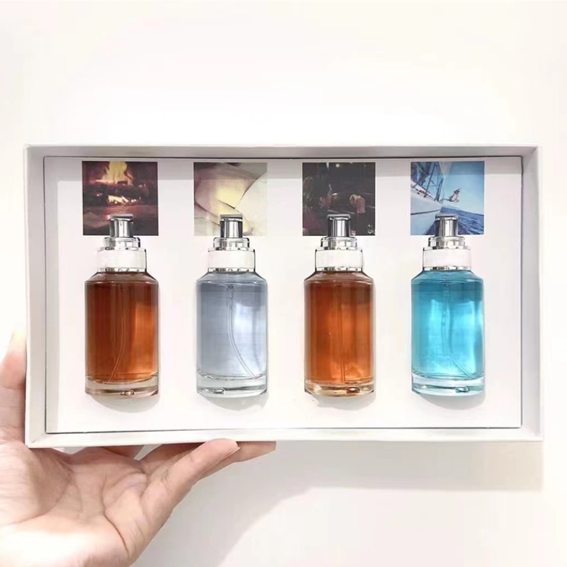 Designer Perfume for women men fragrance tea sailing 30ml 4 pcs set in 1 box kit perfume Eau de Parfum 100ML Good smell long time leaving flower-image-1045725031