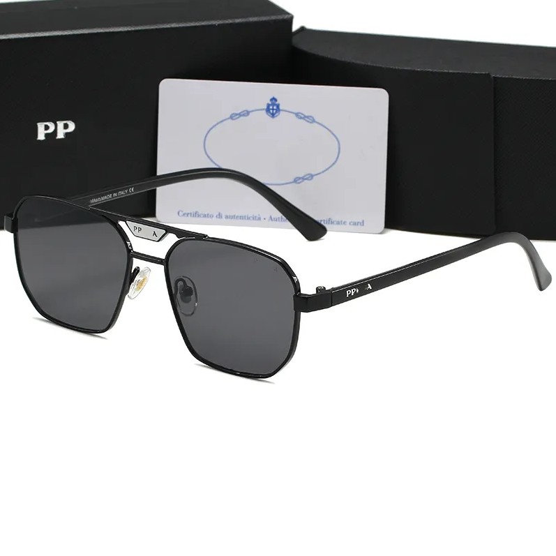 Top luxury Sunglasses polaroid lens designer womens Mens Goggle senior Eyewear For Women eyeglasses frame 58 Vintage Metal Sun Glasses 5 colors-image-920828814