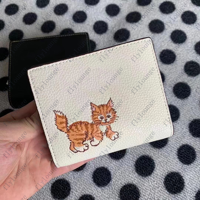 Ladies Short Wallet Large Cash Slot Card Bag Designer Cardholder luxury Womens Cowhide Zero Wallets Fashion Mens Thin Card holder With Box CSD250222