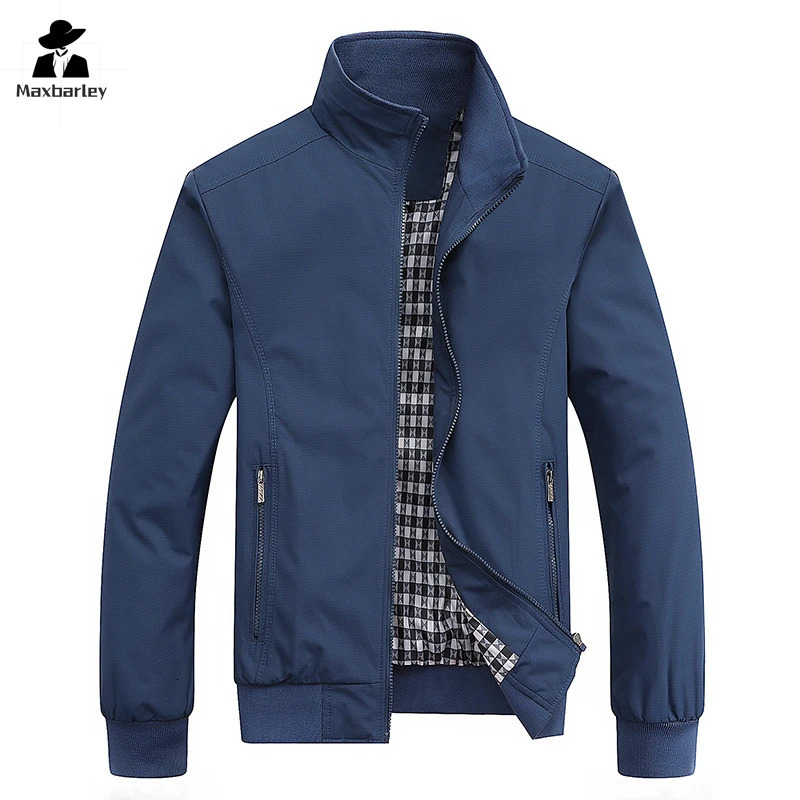 2024 Spring Autumn Casual Solid Fashion Slim Cargo Jacket Men Overcoat Arrival Baseball Jackets Mens M6XL 8XL Top 250214Z